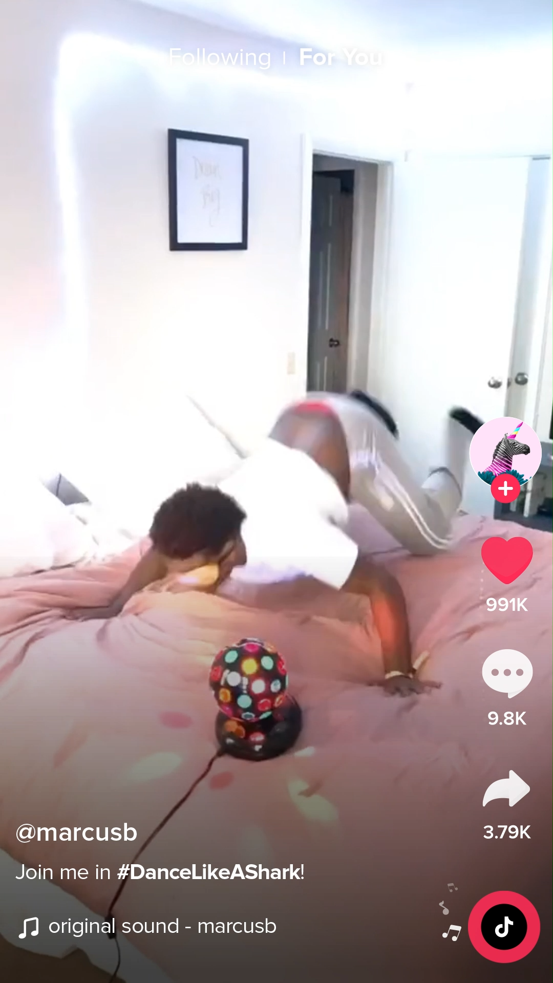 Ejemplo de Branded Hashtag Challenge en TikTok  para un anuncio en tiktok