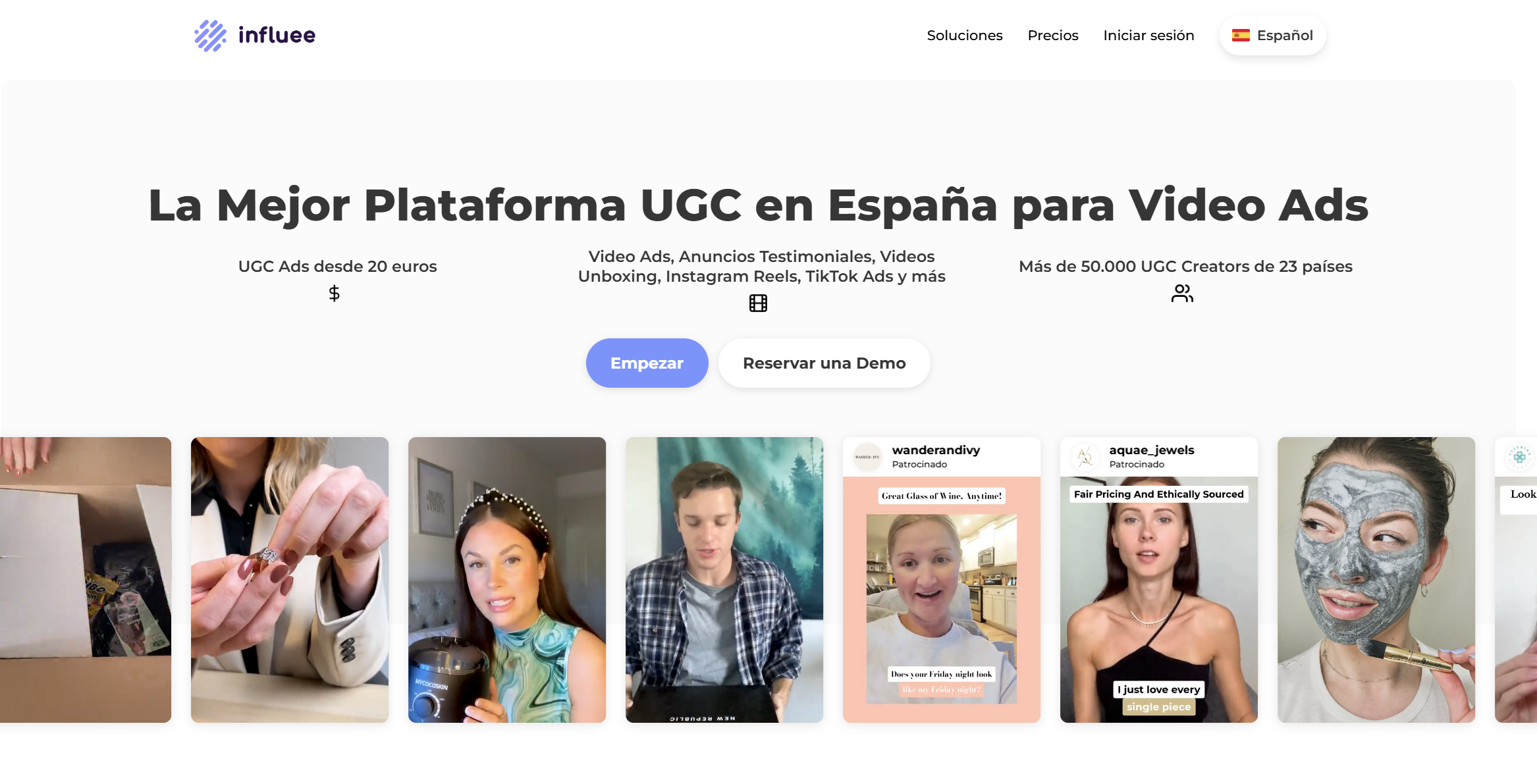 plataforma de ugc influee